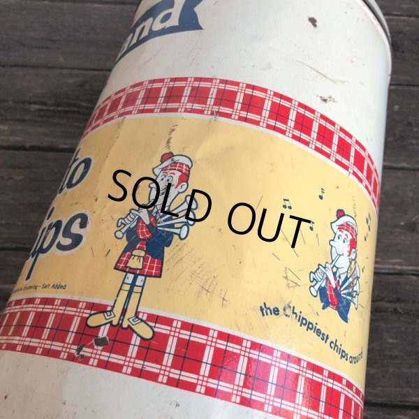 画像5: Vintage Hiland Potatochip Tin Can (J453) (5)