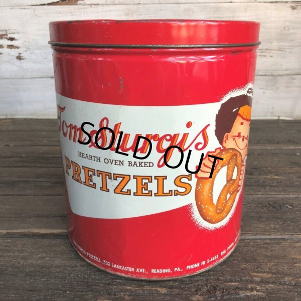 画像3: Vintage Tom Sturgis Pretzel Tin Can (J446) (3)