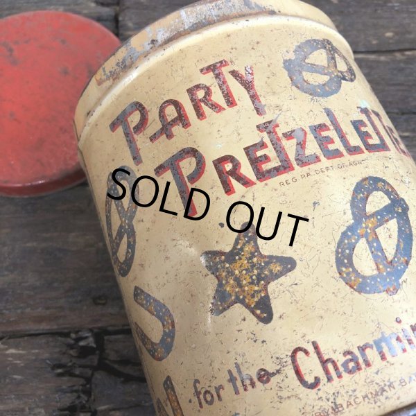 画像7: Vintage Party Pretzel Tin Can (J453) (7)