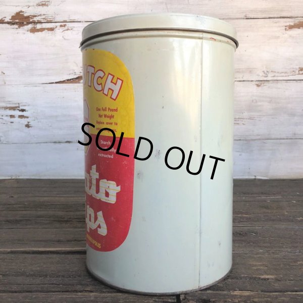 画像4: Vintage Old Dutch Potatochips Tin Can (J455) (4)