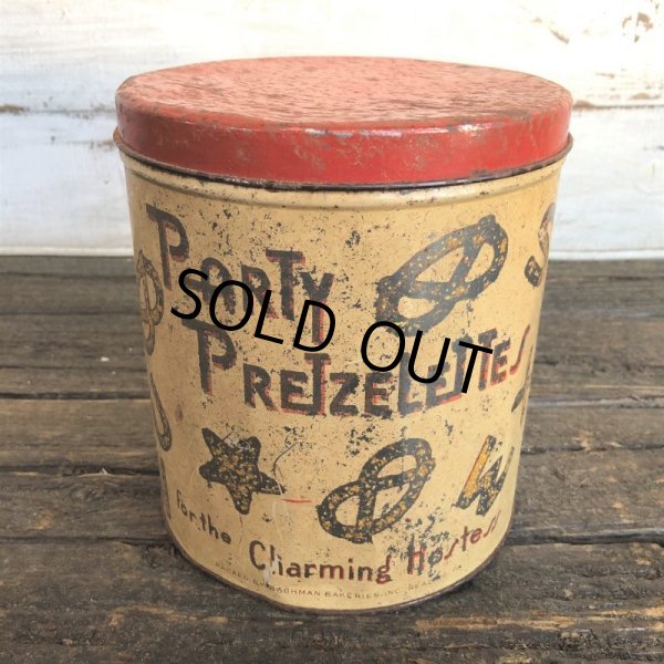 画像3: Vintage Party Pretzel Tin Can (J453) (3)