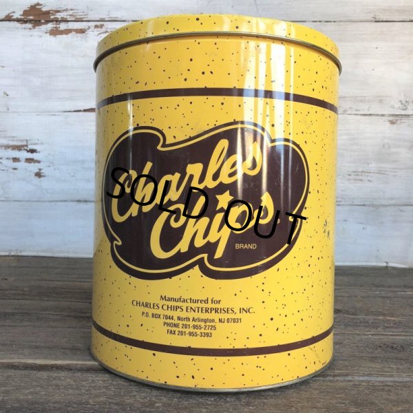 画像1: Vintage Charles Chips Tin Can (J448) (1)