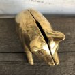 画像10: Vintage Valleau Solid Brass Pig Piggy Bank (J466) (10)