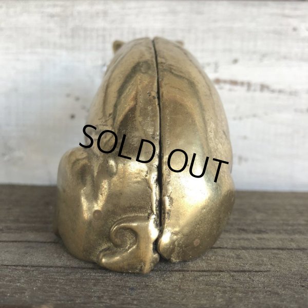 画像4: Vintage Valleau Solid Brass Pig Piggy Bank (J466) (4)