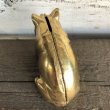 画像9: Vintage Valleau Solid Brass Pig Piggy Bank (J466) (9)