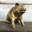 画像6: Vintage Valleau Solid Brass Pig Piggy Bank (J466) (6)