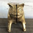 画像7: Vintage Valleau Solid Brass Pig Piggy Bank (J466) (7)