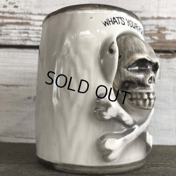 画像5: Vinatge Skull Mug WHAT'S YOUR POISON! (J680) (5)