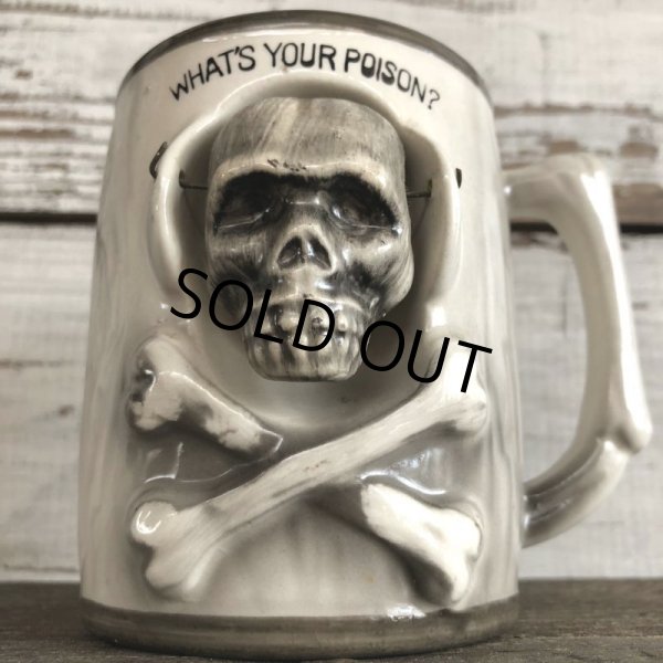 画像6: Vinatge Skull Mug WHAT'S YOUR POISON! (J680) (6)