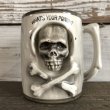 画像1: Vinatge Skull Mug WHAT'S YOUR POISON! (J680) (1)