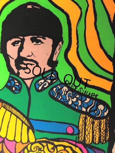 画像8: 60s Vintage Beatles The Gang Dan Shupe Black Light Poster (J684) (8)