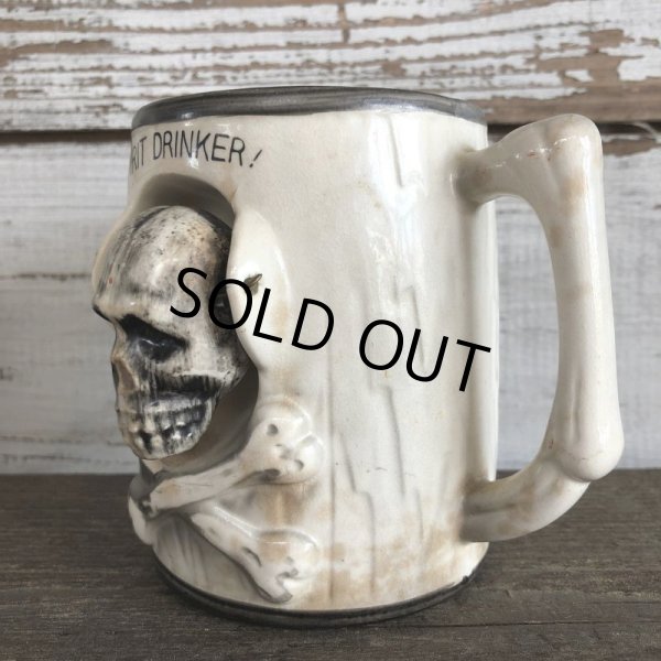 画像2: Vinatge Skull Mug SPIRIT DRINKER! (J679) (2)