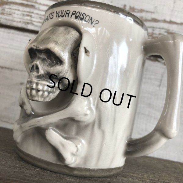 画像8: Vinatge Skull Mug WHAT'S YOUR POISON! (J680) (8)