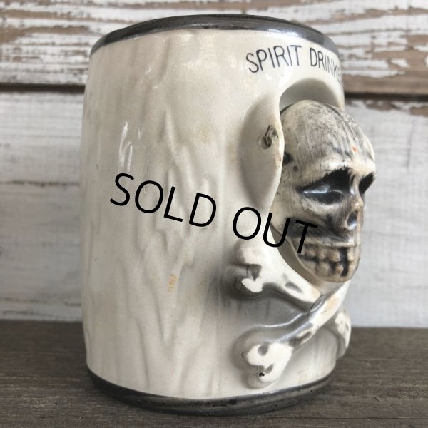 画像5: Vinatge Skull Mug SPIRIT DRINKER! (J679) (5)