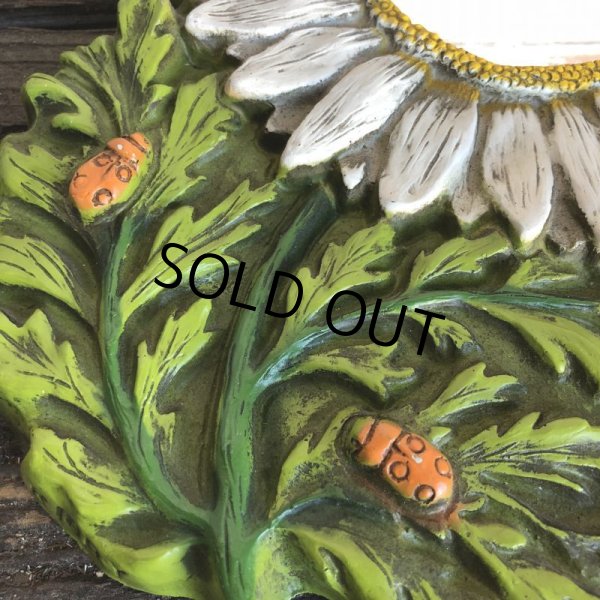 画像4: 70s Vintage Flower Wall Deco Mirror (J690) (4)