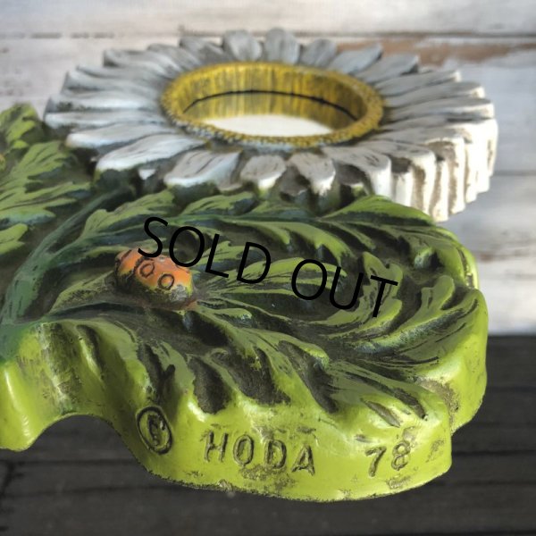 画像2: 70s Vintage Flower Wall Deco Mirror (J690) (2)