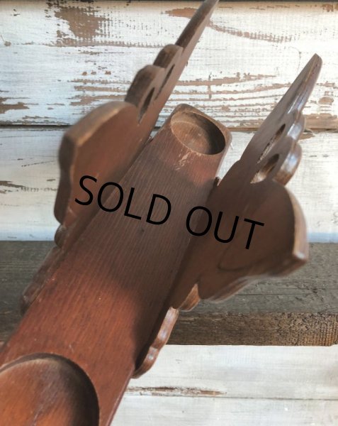 画像7: 70s Vintage Butterfly Wooden Holder (J691) (7)