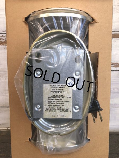 画像9: Vintage Michelob Beer Crystal Backbar Lamp Dead stock (J692) (9)