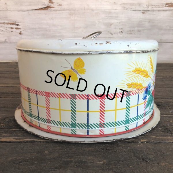 画像3: Vintage Bread Box Tin Flower (J695) (3)
