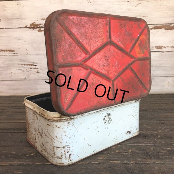 画像5: Vintage Bread Box Tin Rose (J694) (5)