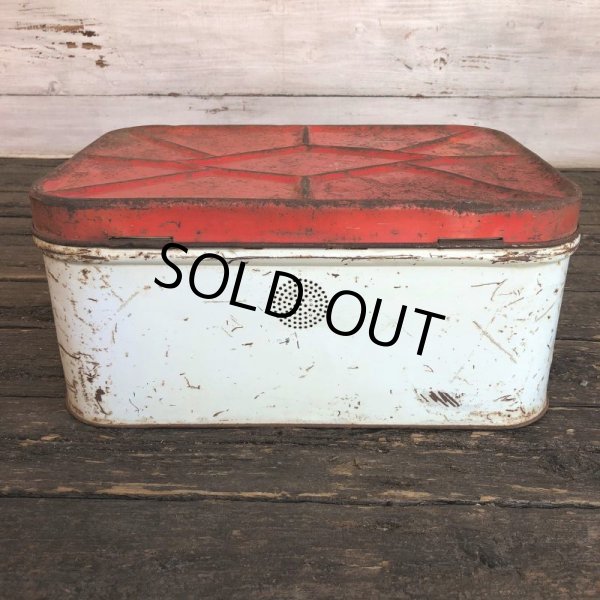 画像6: Vintage Bread Box Tin Rose (J694) (6)