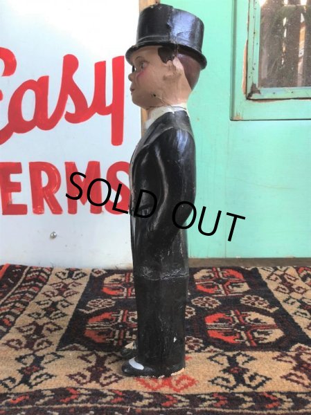 画像4: 40s Vintage Charlie McCarthy Composition Statue (J707) (4)