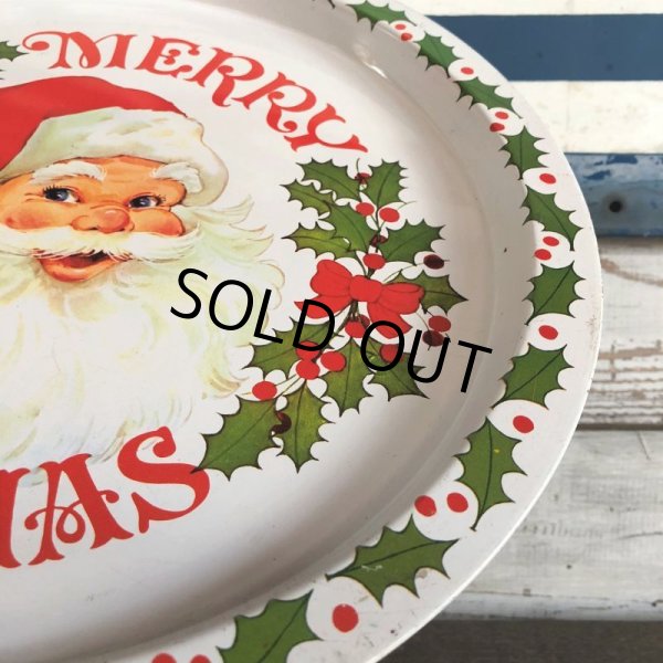 画像4: 70s Vintage Merry Christmas Tin Tray (J706) (4)
