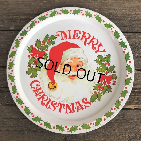 画像6: 70s Vintage Merry Christmas Tin Tray (J706) (6)