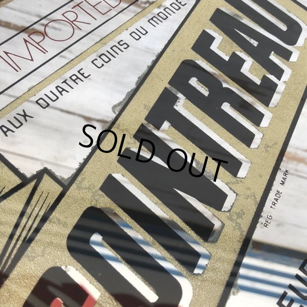 画像4: Vintage COINTREAU LIQUER Pub BAR Wooden Mirror (J706) (4)