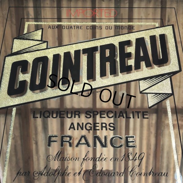 画像7: Vintage COINTREAU LIQUER Pub BAR Wooden Mirror (J706) (7)