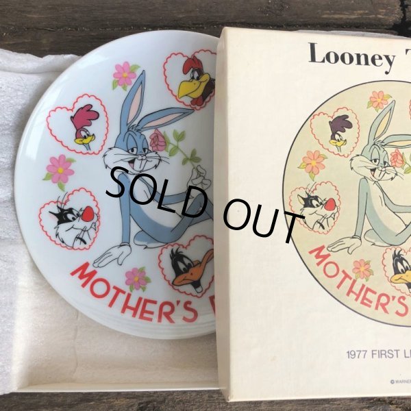 画像2: 70s Vintage Bugs Bunny 1977 Mothers's Day Plate (J700) (2)