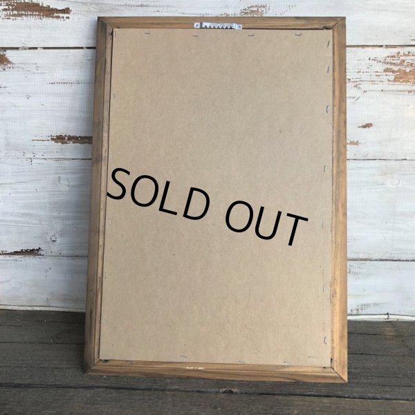 画像9: Vintage COINTREAU LIQUER Pub BAR Wooden Mirror (J706) (9)