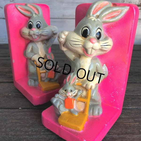 画像3: 70s Vintage WB Bugs Bunny Bookends Holiday Fair Japan (J705) (3)