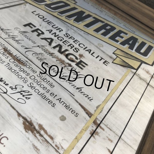 画像5: Vintage COINTREAU LIQUER Pub BAR Wooden Mirror (J706) (5)