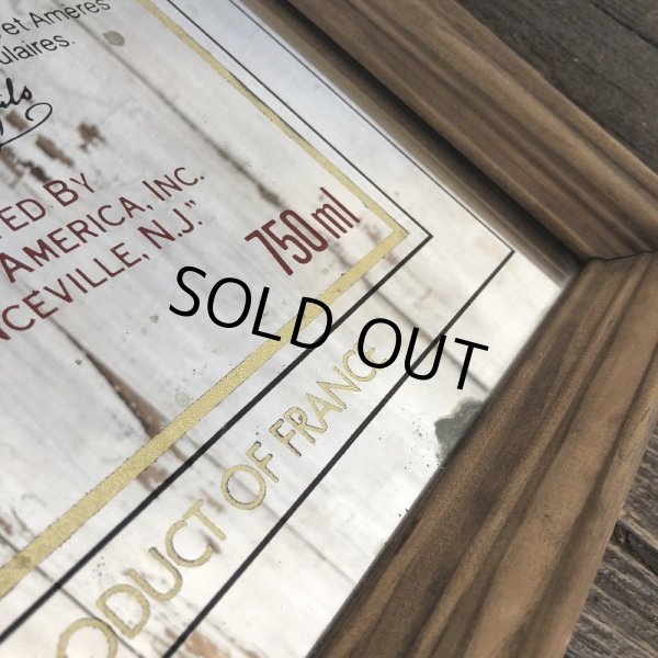 画像6: Vintage COINTREAU LIQUER Pub BAR Wooden Mirror (J706) (6)