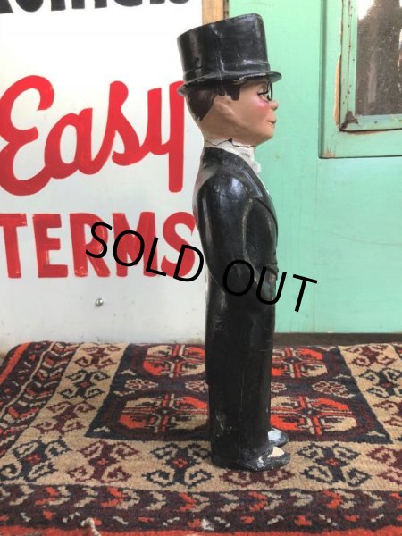 画像2: 40s Vintage Charlie McCarthy Composition Statue (J707) (2)