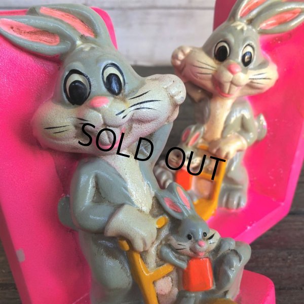 画像9: 70s Vintage WB Bugs Bunny Bookends Holiday Fair Japan (J705) (9)