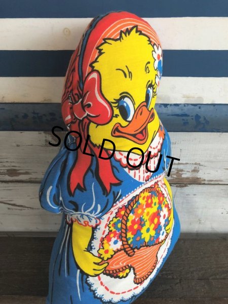 画像2: 70s Vintage Pillow Doll Cute Duck (J713) (2)