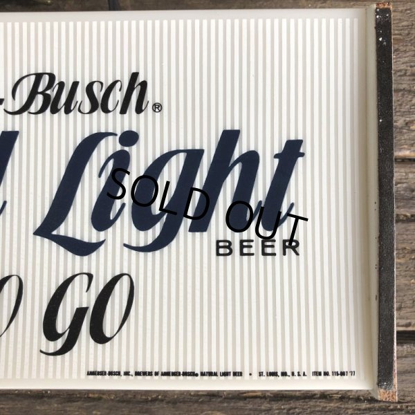 画像4: 80s Vintage Anheuser-Bush Natural Light Beer lighted sign (J761) (4)