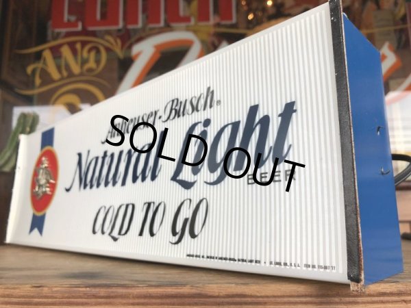 画像8: 80s Vintage Anheuser-Bush Natural Light Beer lighted sign (J761) (8)