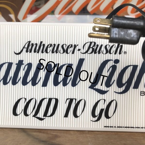 画像10: 80s Vintage Anheuser-Bush Natural Light Beer lighted sign (J761) (10)