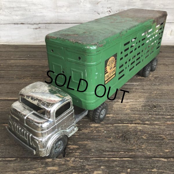 画像2: 50s Vintage Structo Farms Cattle Trailer Truck (J036)  (2)
