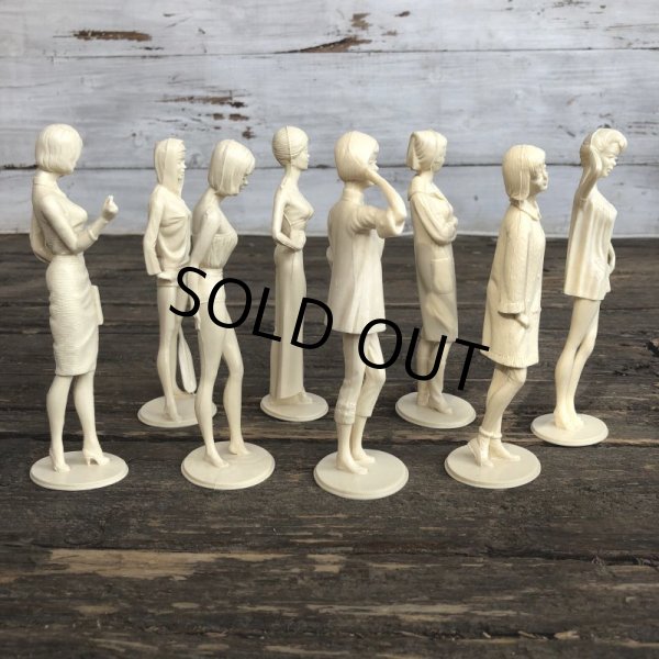 画像4: 60s Louis Marx Campus Cuties Figures Set of 8 (J774) (4)