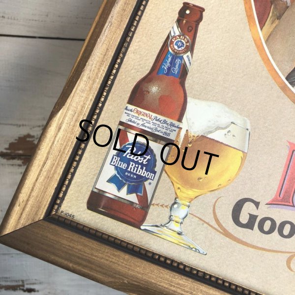 画像4: Vintage Pabst Blue Ribbon Beer Good Old - time Flavor Sign (J773) (4)