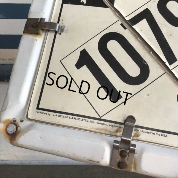 画像4: Vintage Hazard Panel Duo-Flip Numbered Sign (J775) (4)