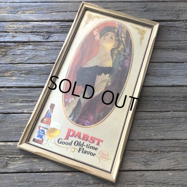 画像9: Vintage Pabst Blue Ribbon Beer Good Old - time Flavor Sign (J773) (9)