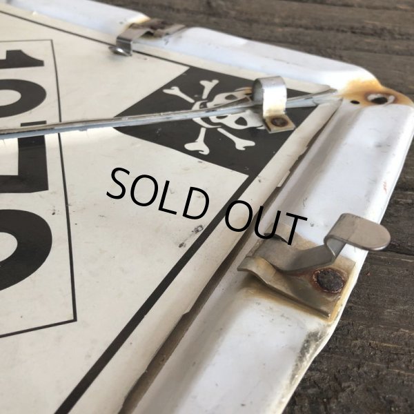 画像7: Vintage Hazard Panel Duo-Flip Numbered Sign (J775) (7)