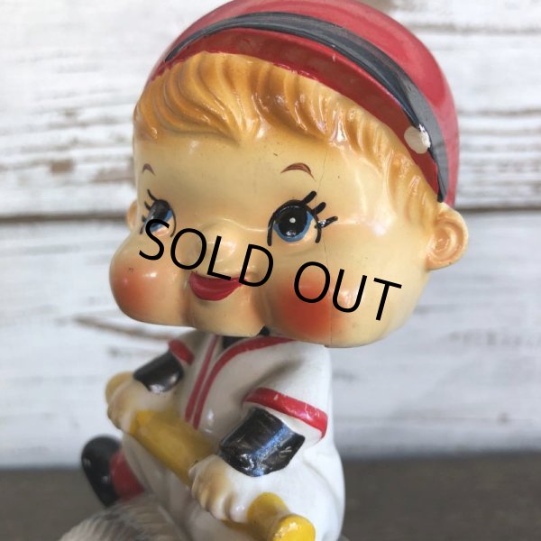 画像6: SALE Vintage Ceramic Bobble Head Doll Baseball (J788) (6)