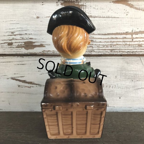 画像4: SALE Vintage Ceramic Bobble Head Doll Pirate (J786) (4)