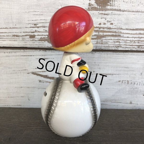 画像4: SALE Vintage Ceramic Bobble Head Doll Baseball (J788) (4)